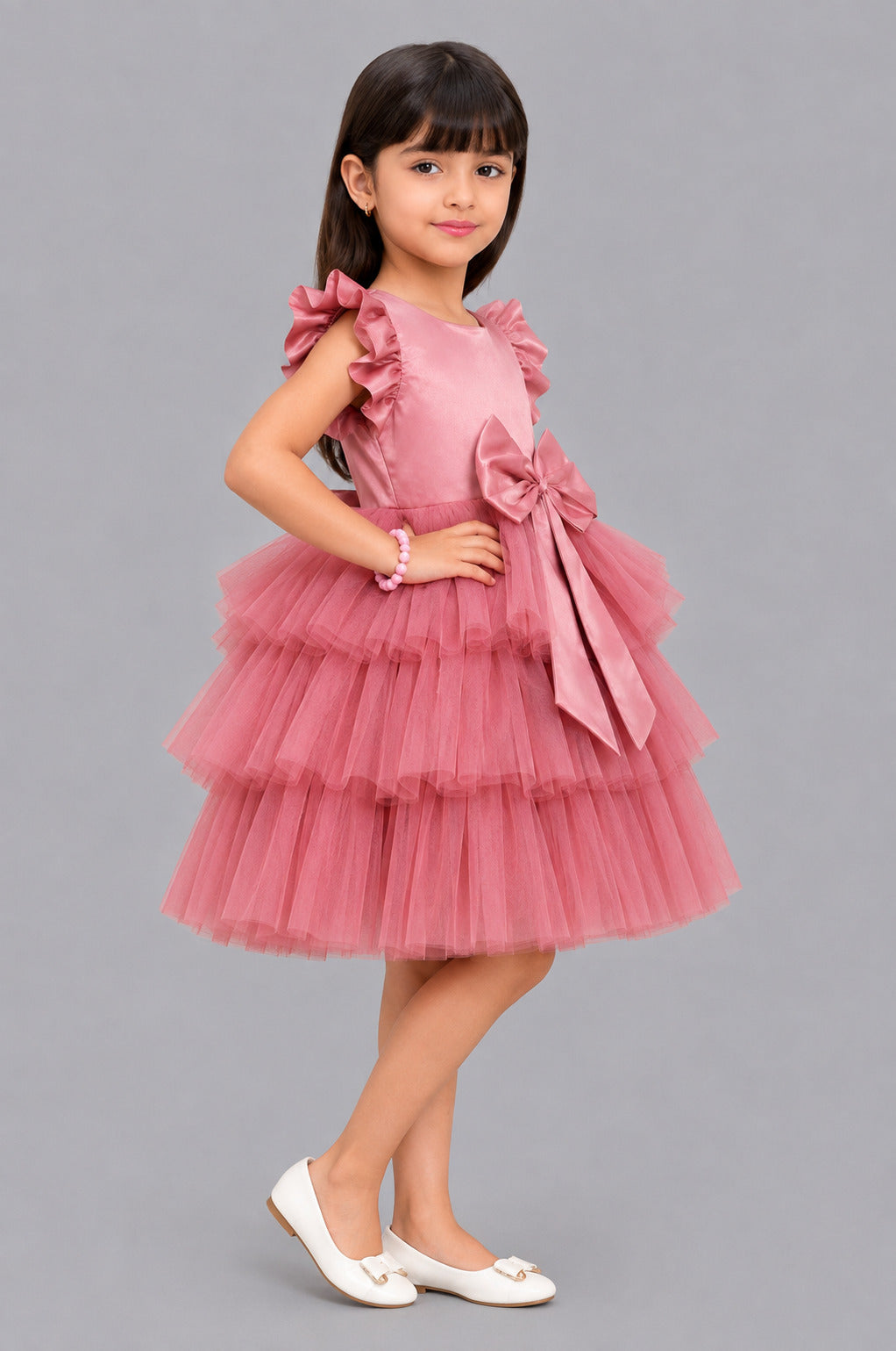 Rose Layered Party Dress