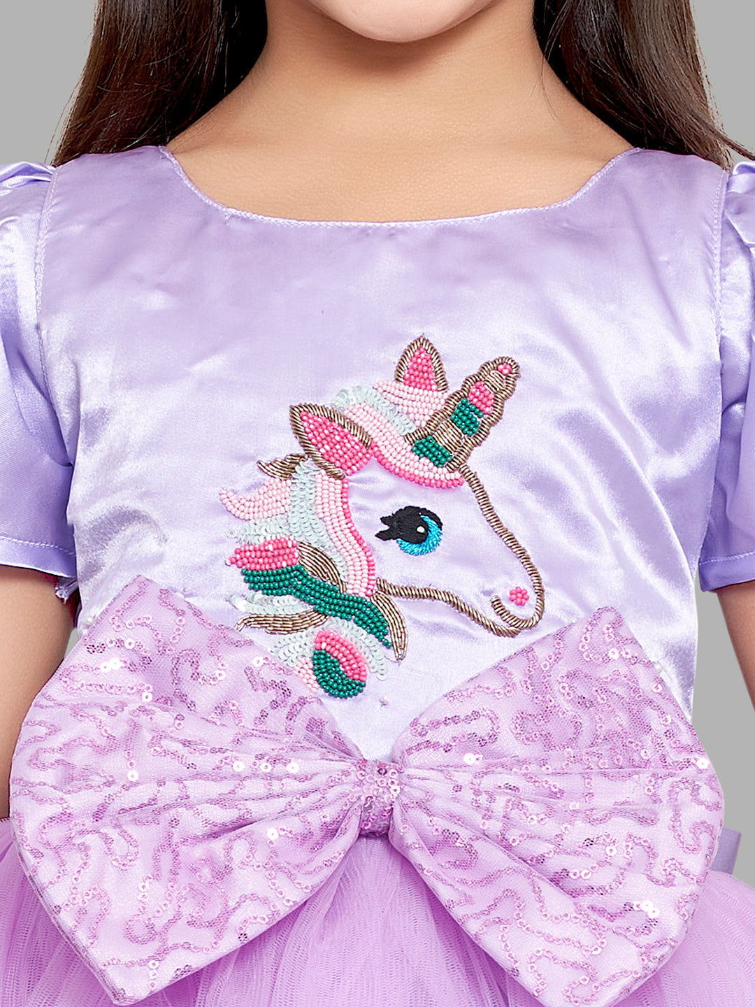 Unicorn Hi Low Dress-Lavender