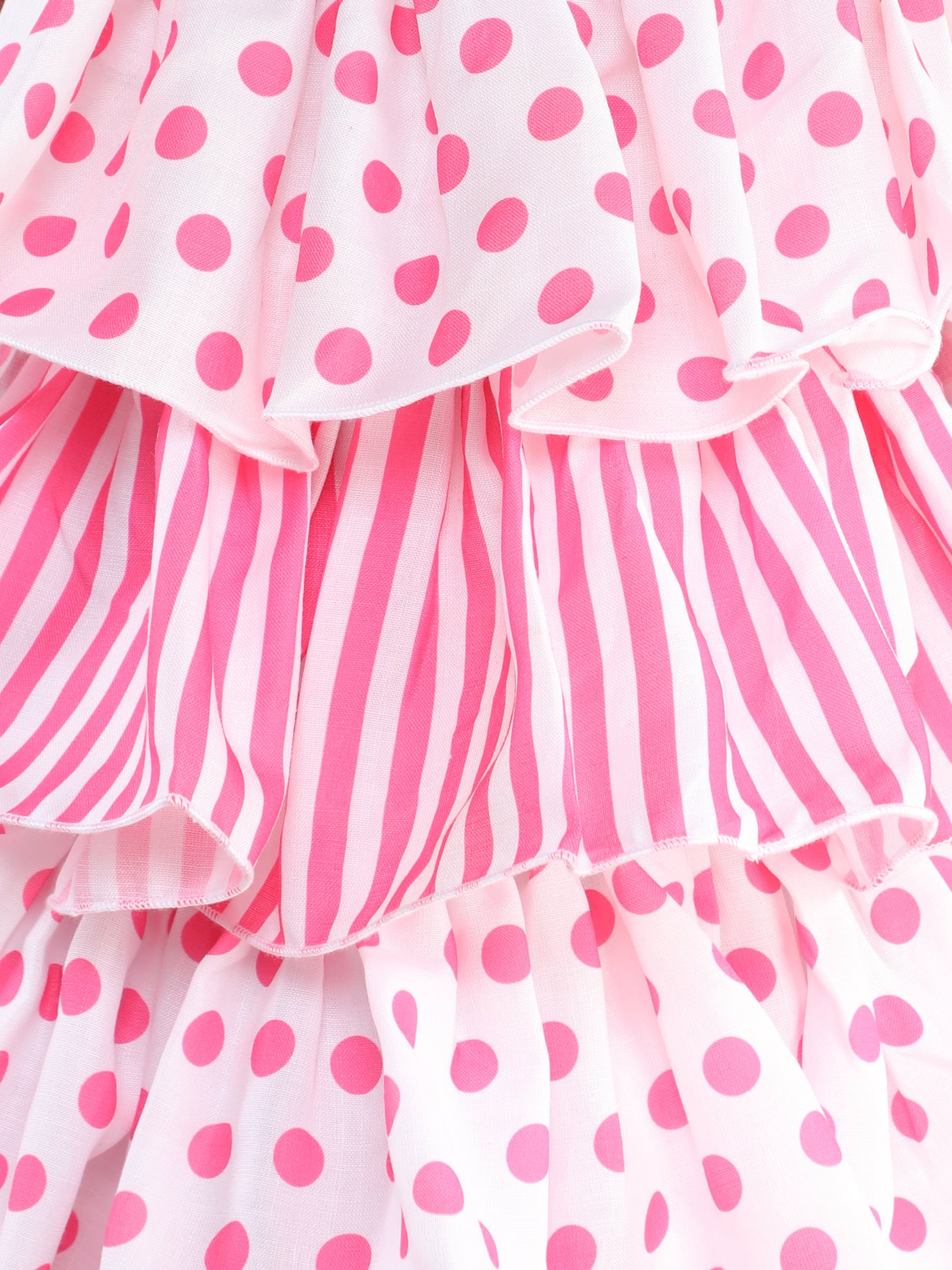 Layered Cotton Dress - Pink