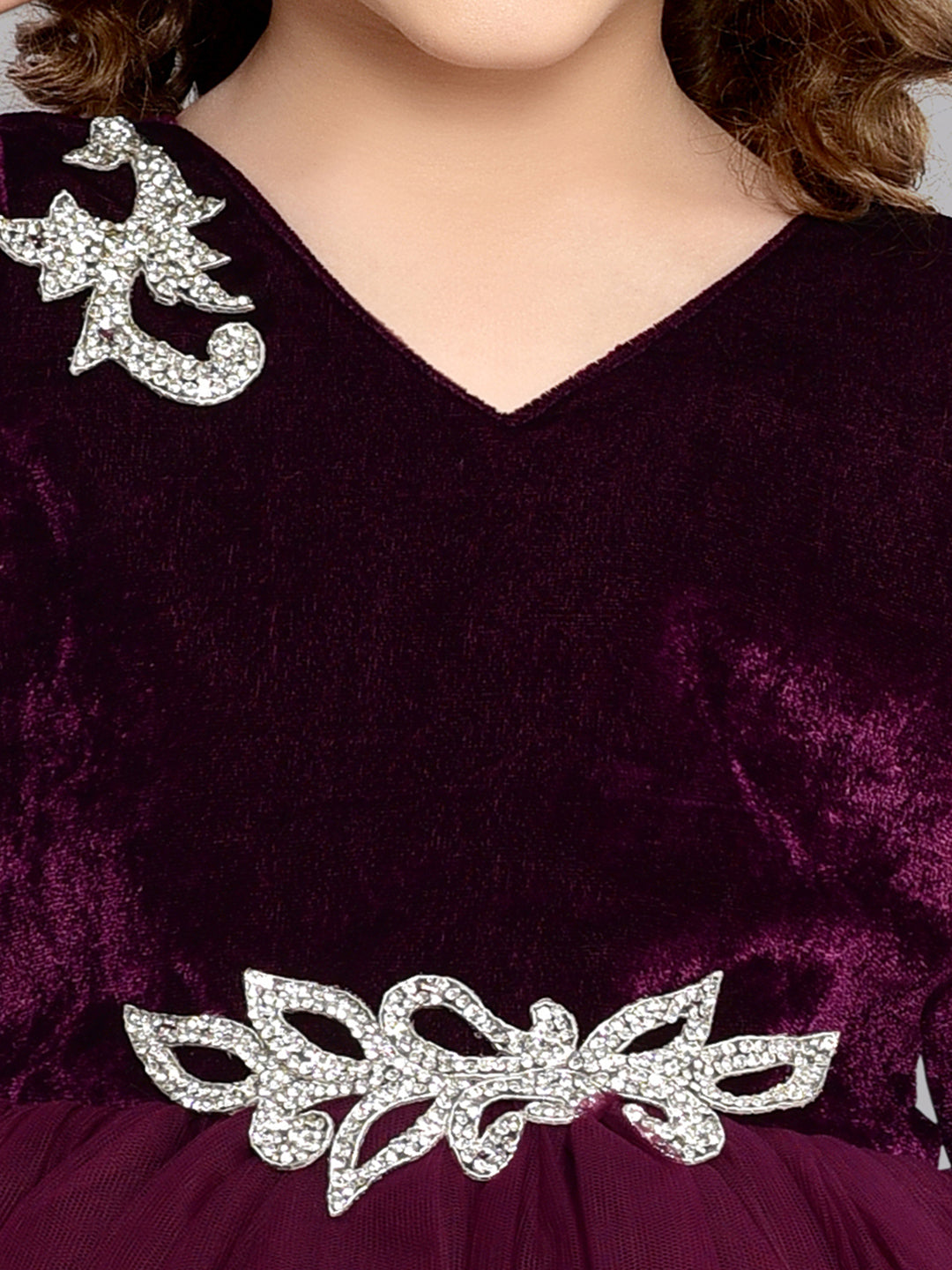 Pink Chick Burgundy Velvet Dress