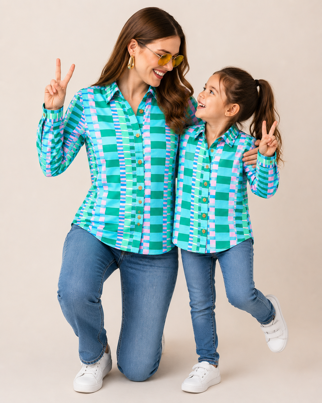 Multicolor Stripe Twinning Shirt
