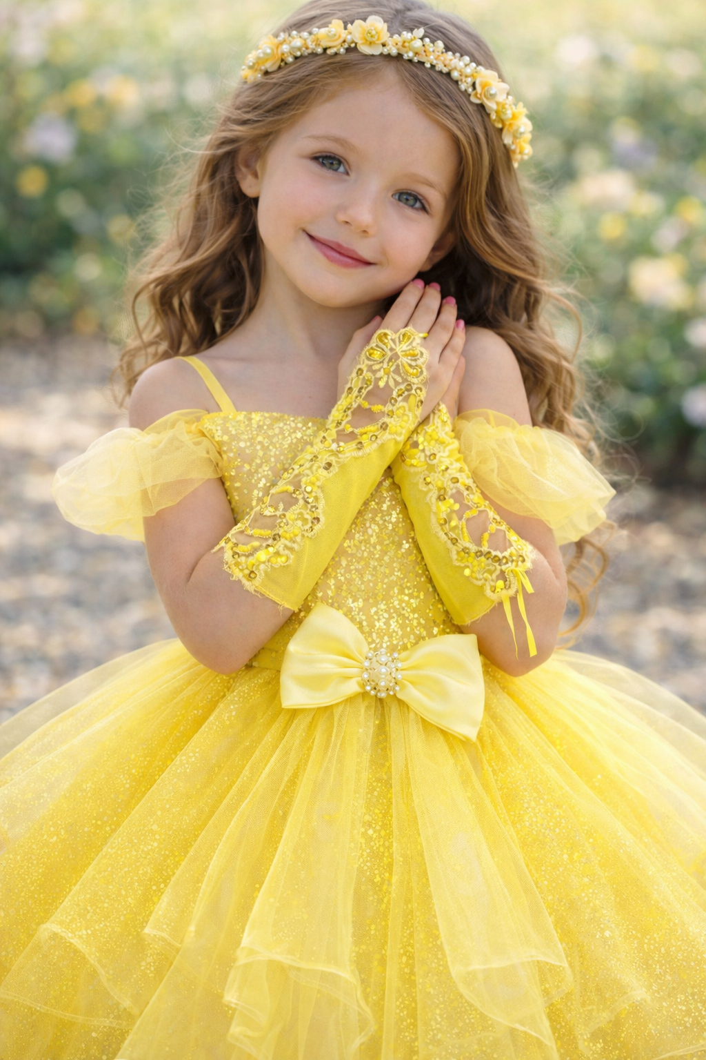 PinkChick Gloves -Yellow