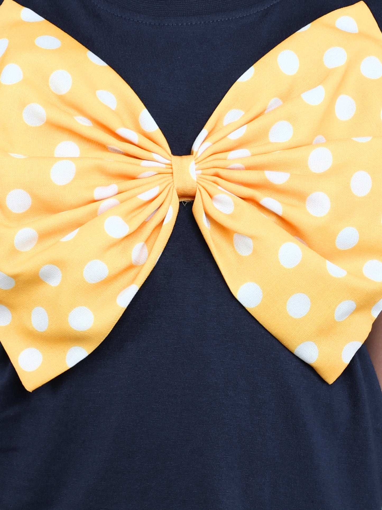 Bow Vibe T-Shirt -Navy Blue