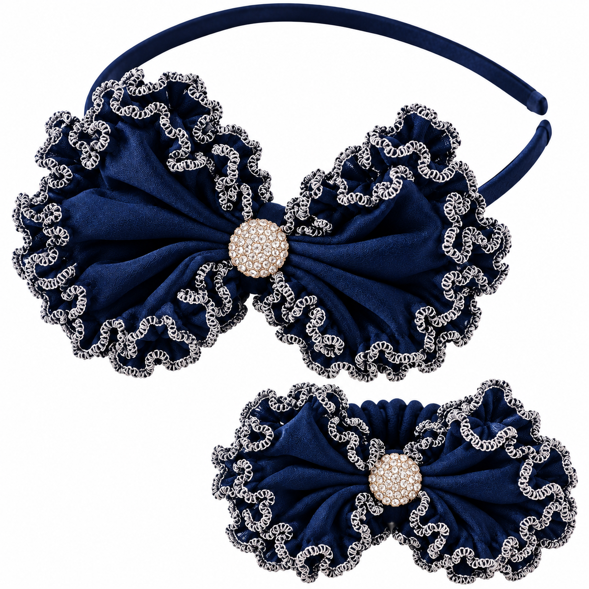 Bow Hairband & Matching Bracelet Set