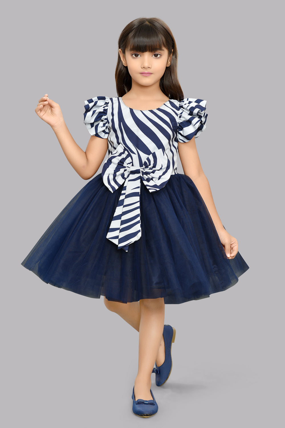 Zebra Dress -Navy Blue Pink Chick Zebra Dress -Navy Blue Pink Chick