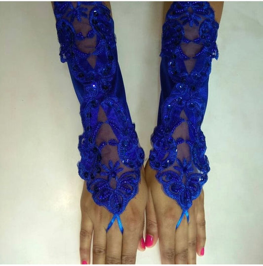 PinkChick Gloves -Royal Blue