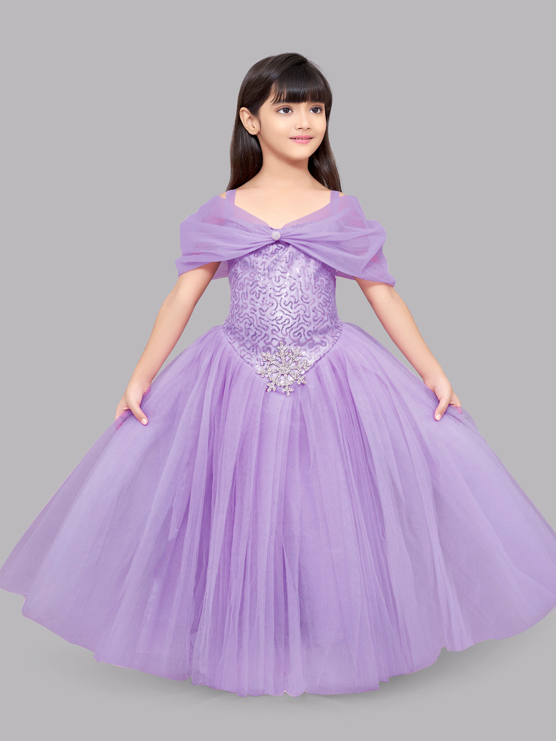 Pink Chick Lilac Princess Ball Gown - Main Image