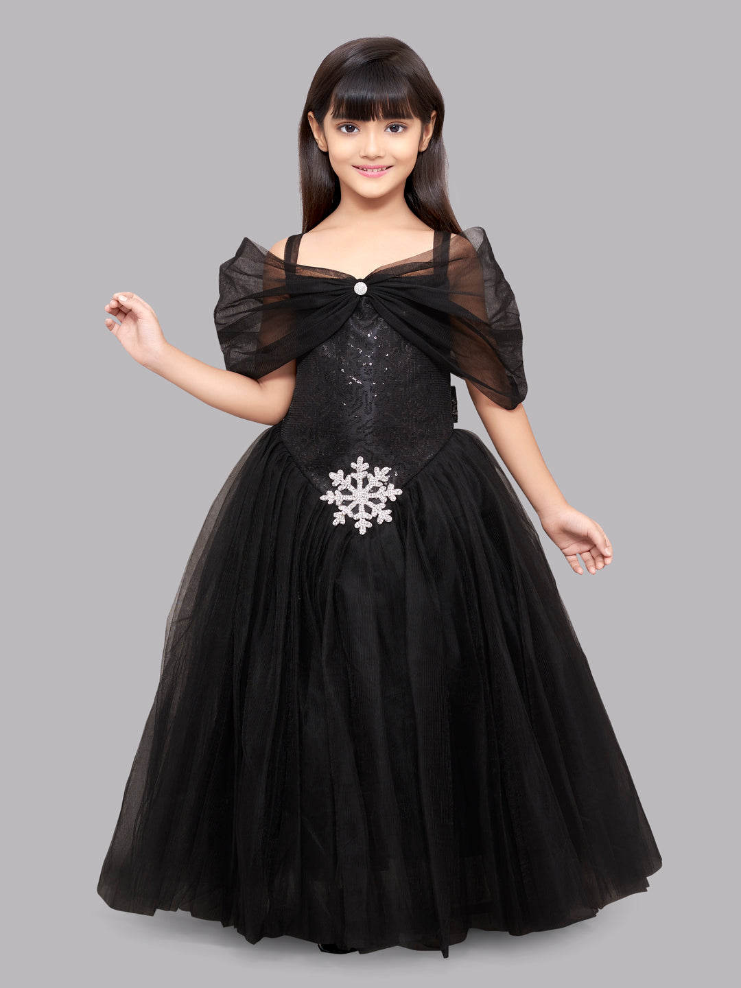 Pink Chick Black Princess Ball Gown