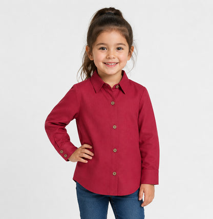 Maroon Solid Shirt