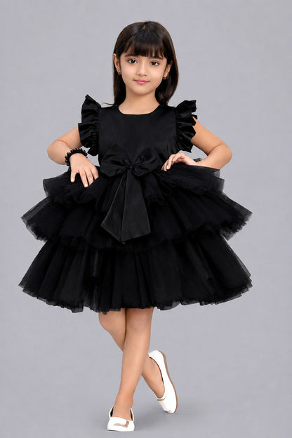 Black Layered Party Dress