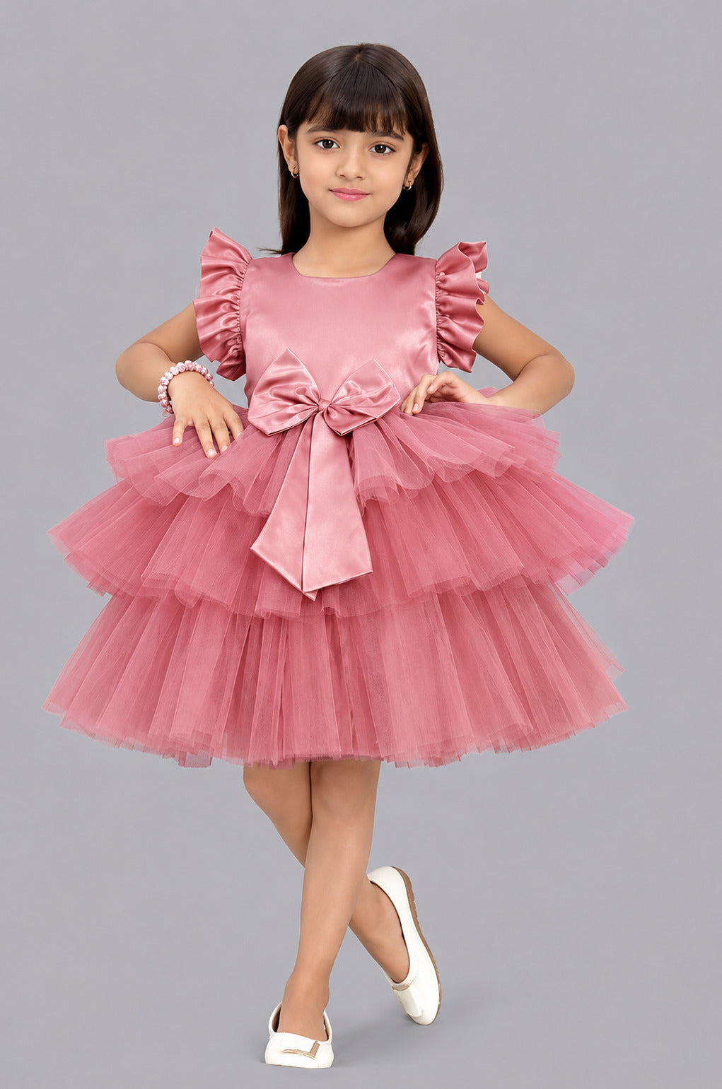 Rose Layered Party Dress