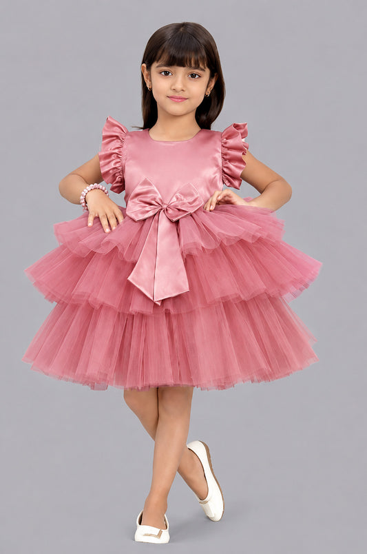 Rose Layered Party Dress