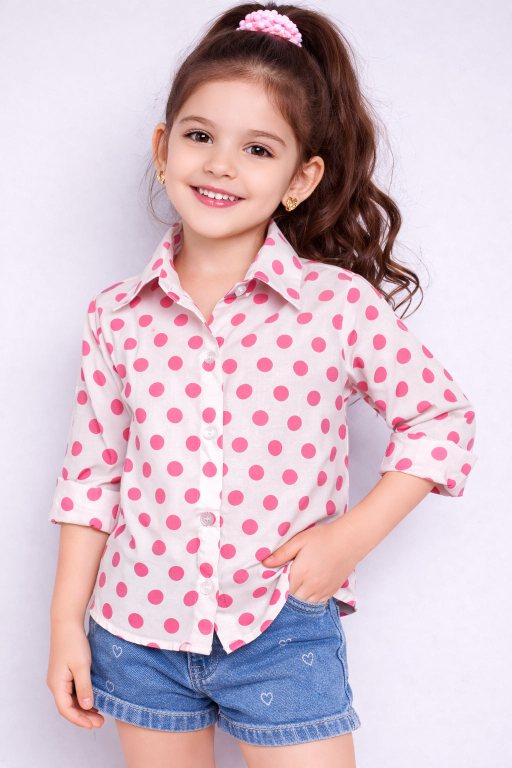 Polkadot Shirt -Pink