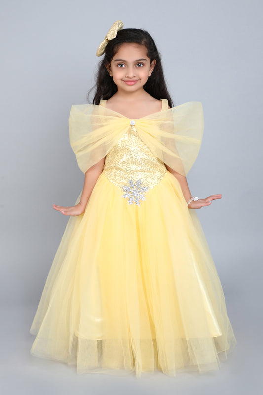 PinkChick Gold Princess Ball Gown