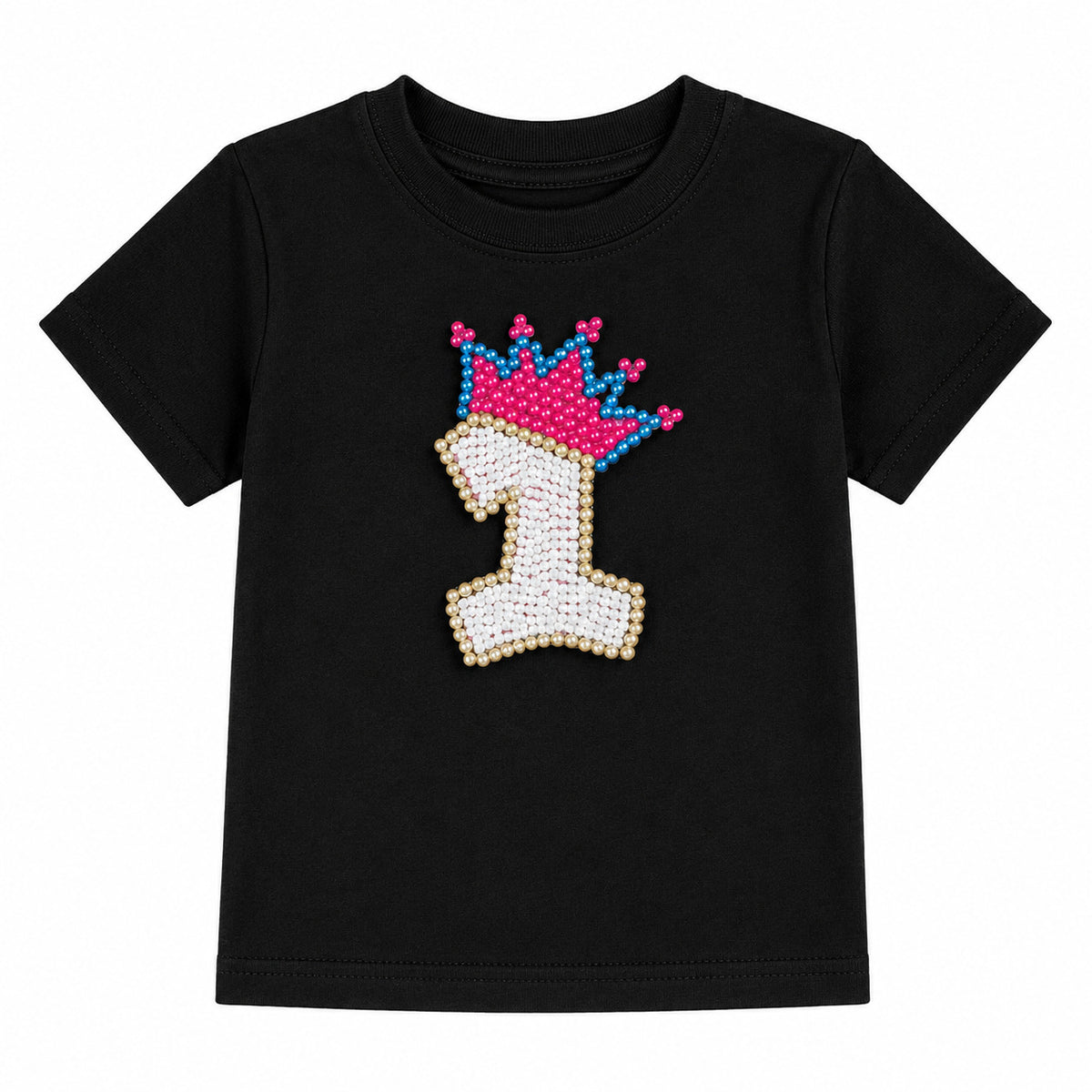 1st Birthday Applique - Black