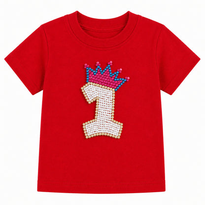1st Birthday Tee - Red