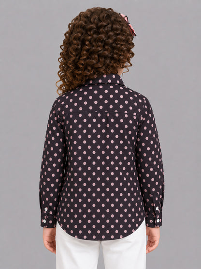 Polyester Polkadot Shirt