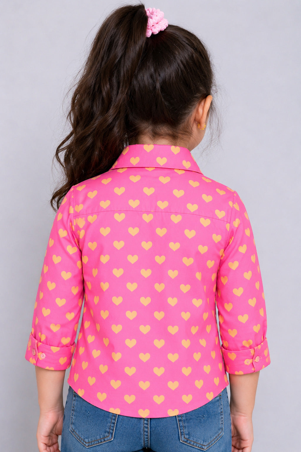 Heart Shirt -Pink &Yellow