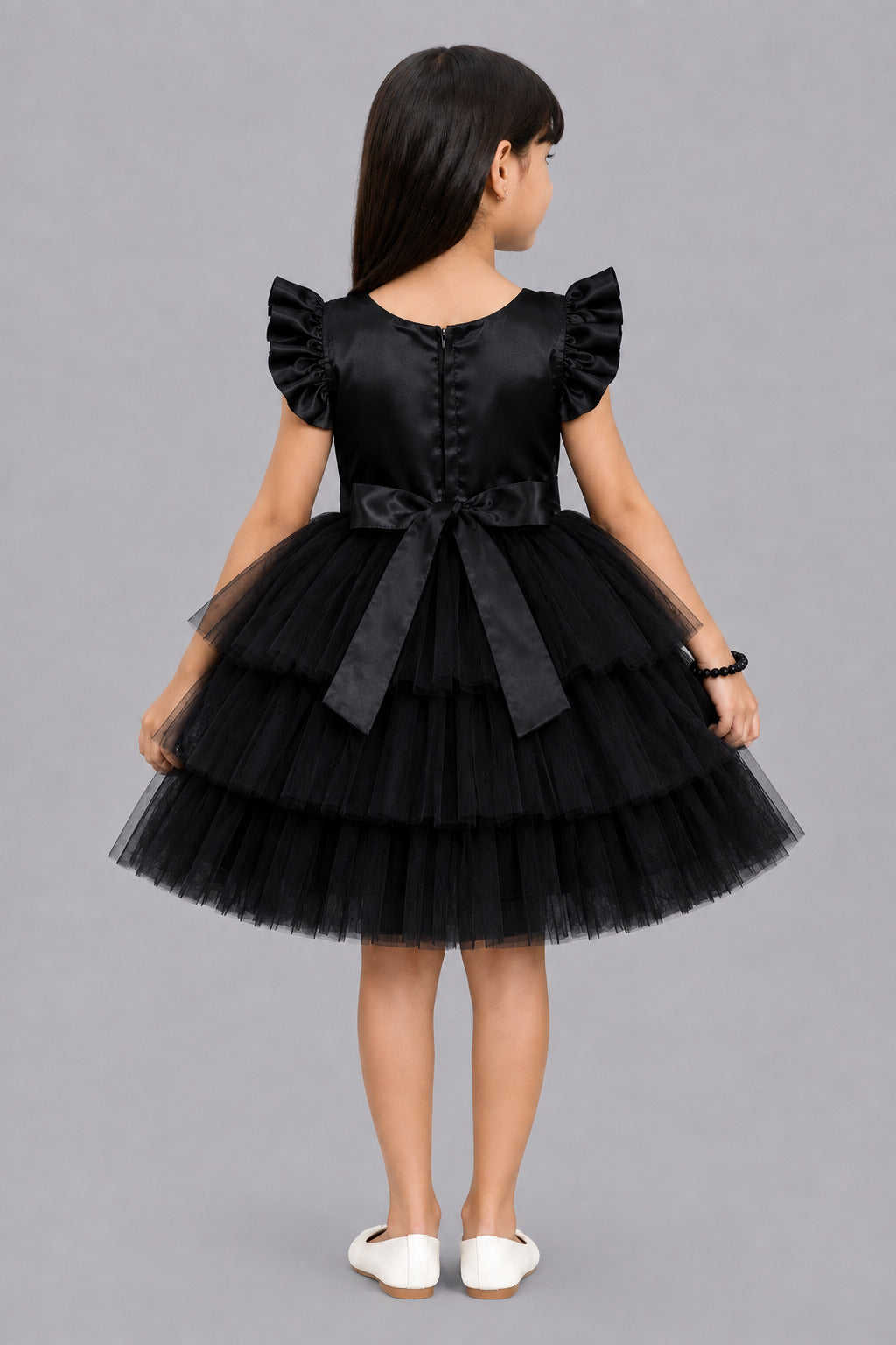 Black Layered Party Dress
