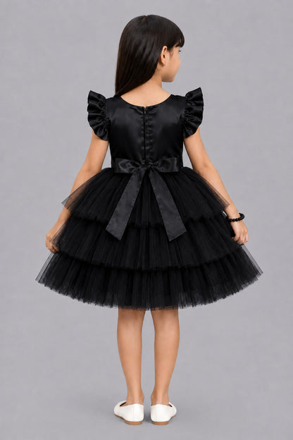 Black Layered Party Dress