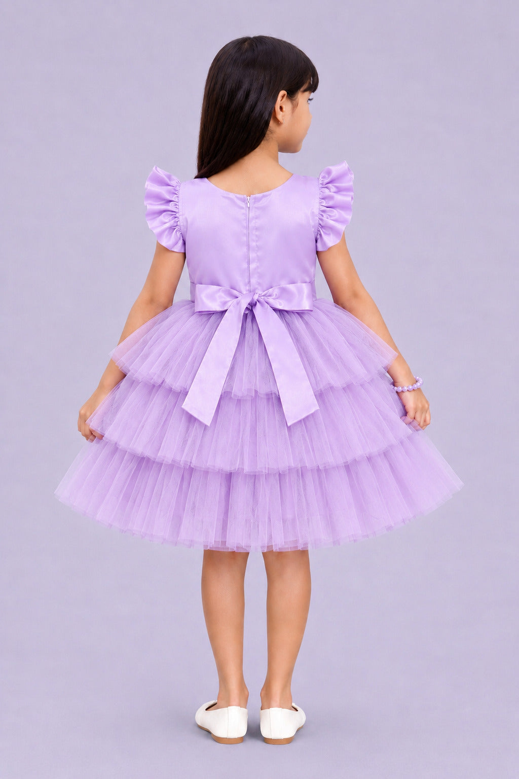 Lavender Layered Party Dress