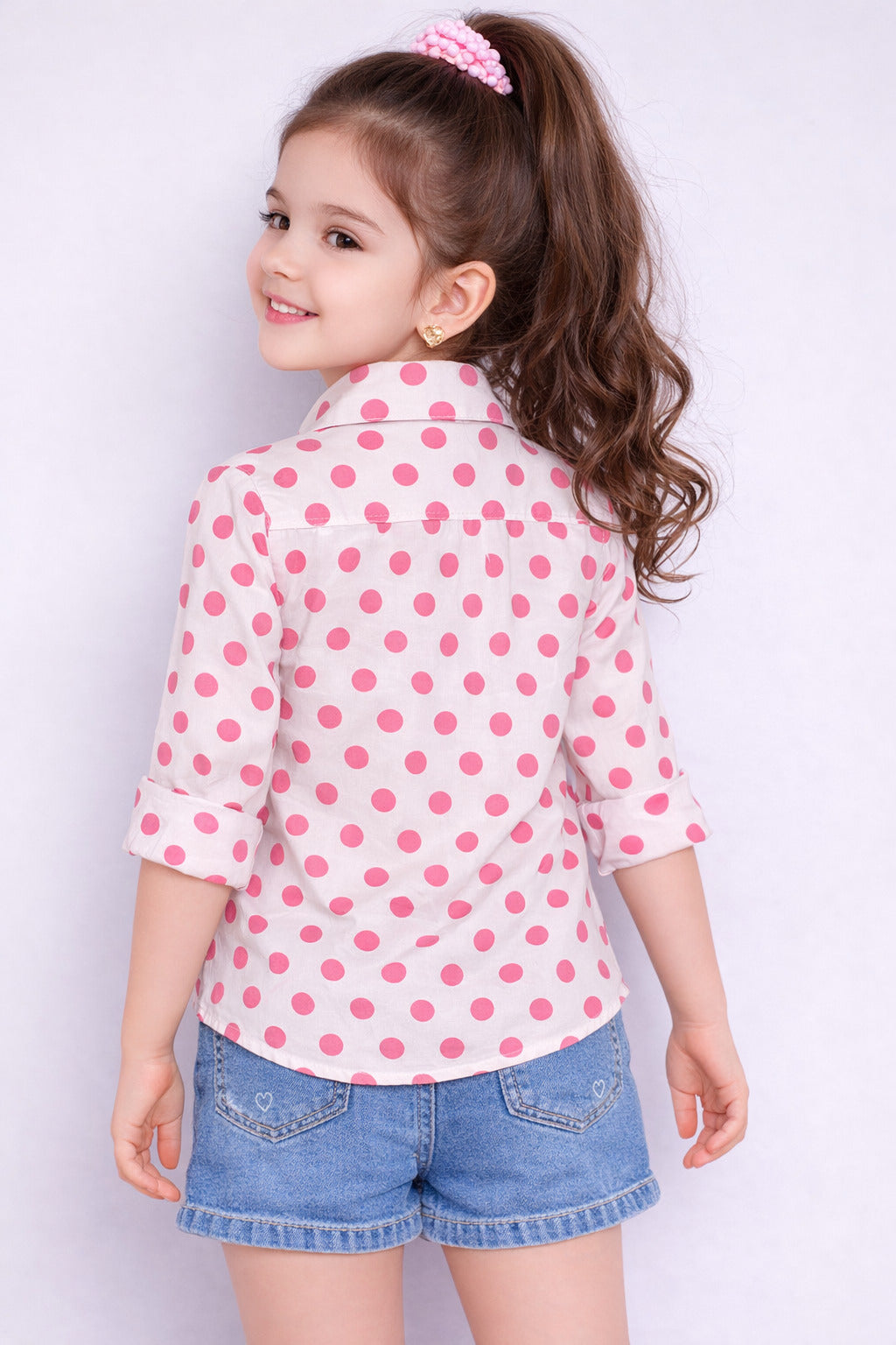 Polkadot Shirt -Pink