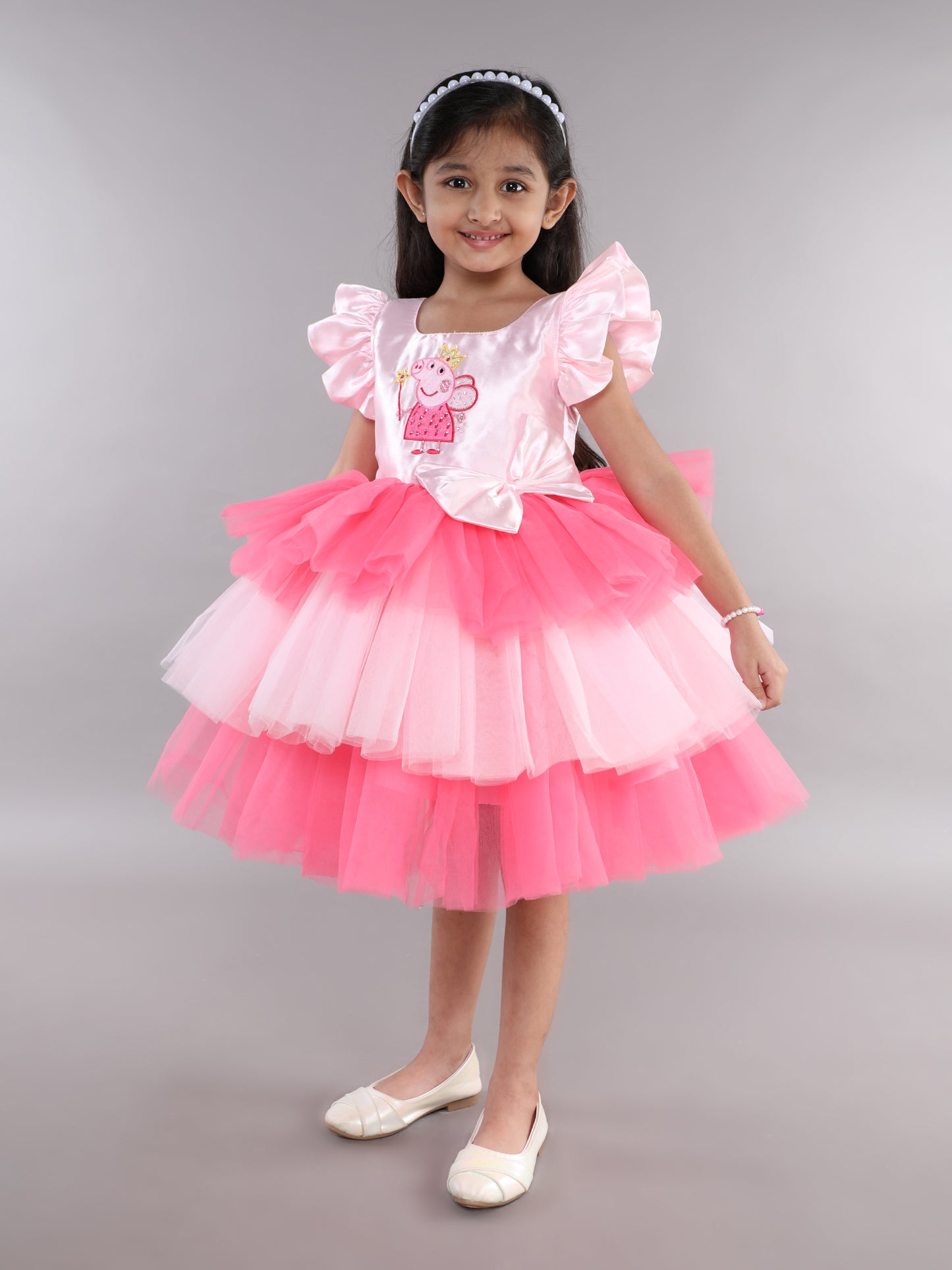 PinkChick Peppa Pig Layered Dress