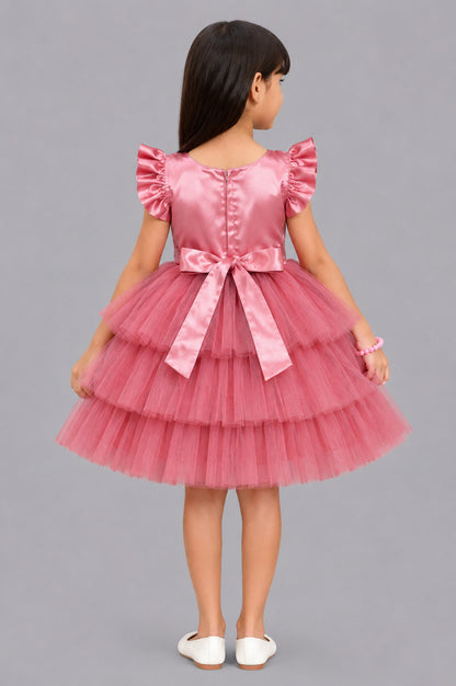 Rose Layered Party Dress