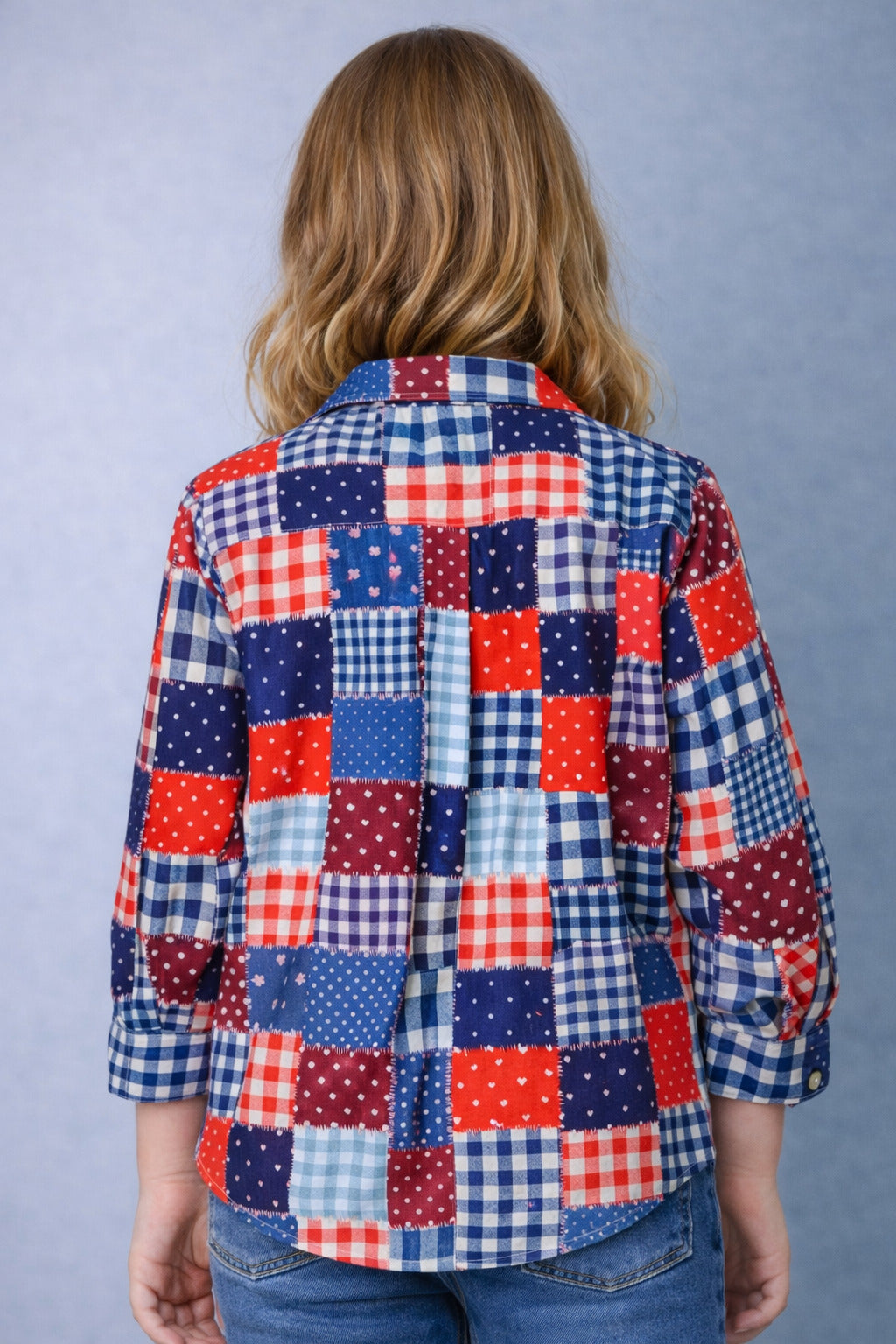 Patchwork Print Shirt