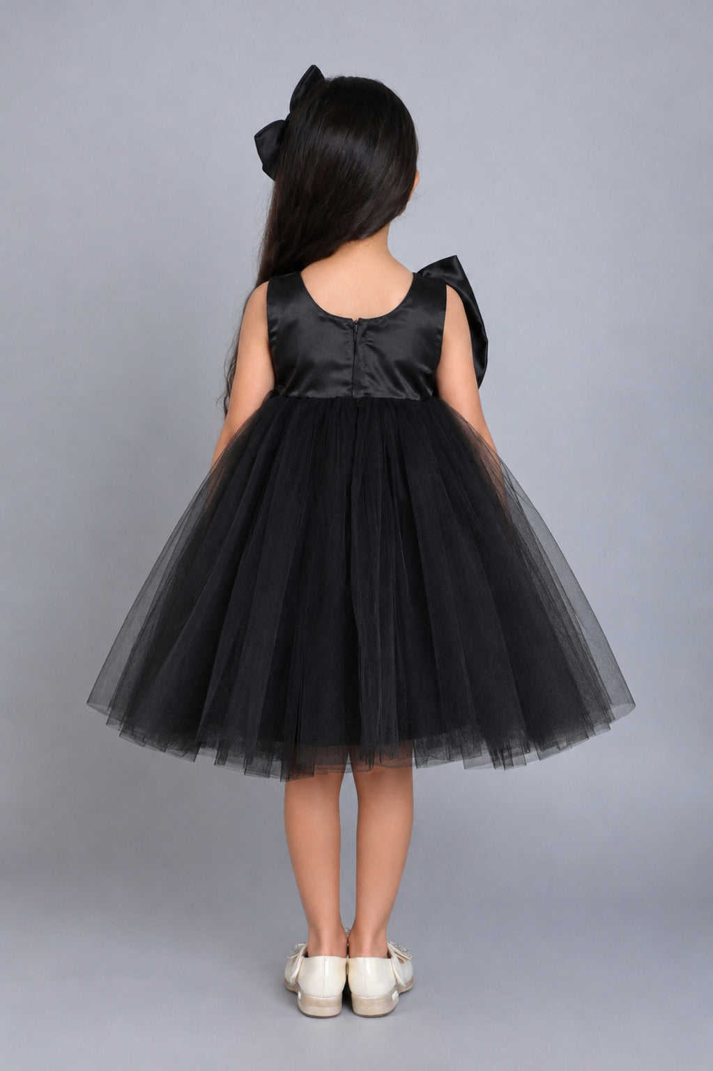 PinkChick Big Bow Dress - Black
