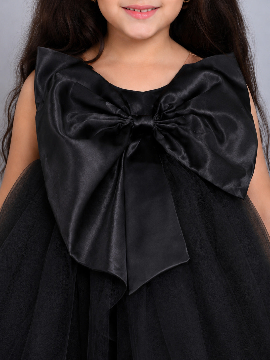 PinkChick Big Bow Dress - Black