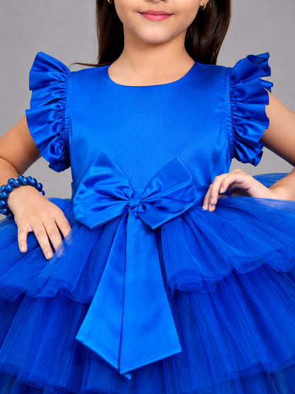 Cobalt Layered Party Dress