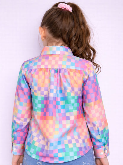 Mosaic Printed Shirt -Multicolor
