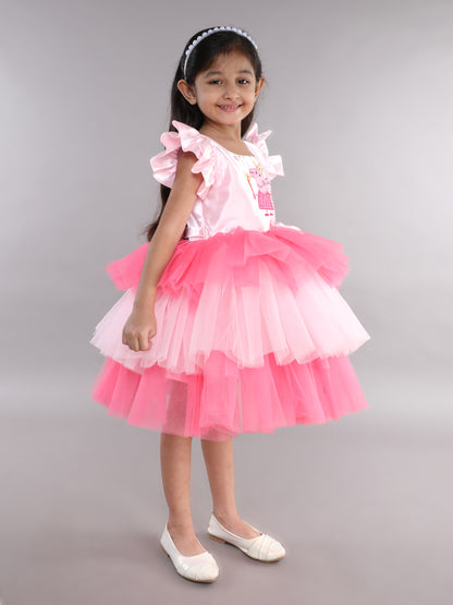 PinkChick Peppa Pig Layered Dress