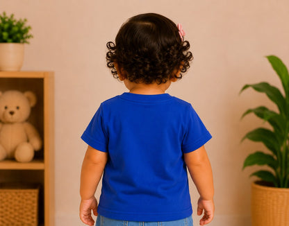 1st Birthday Owl Tee -Blue