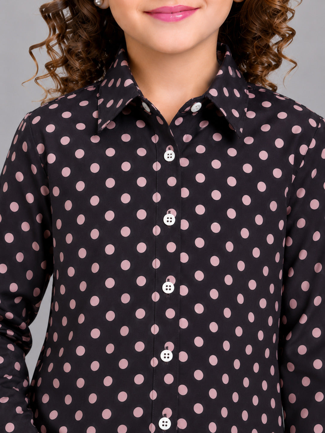 Polyester Polkadot Shirt