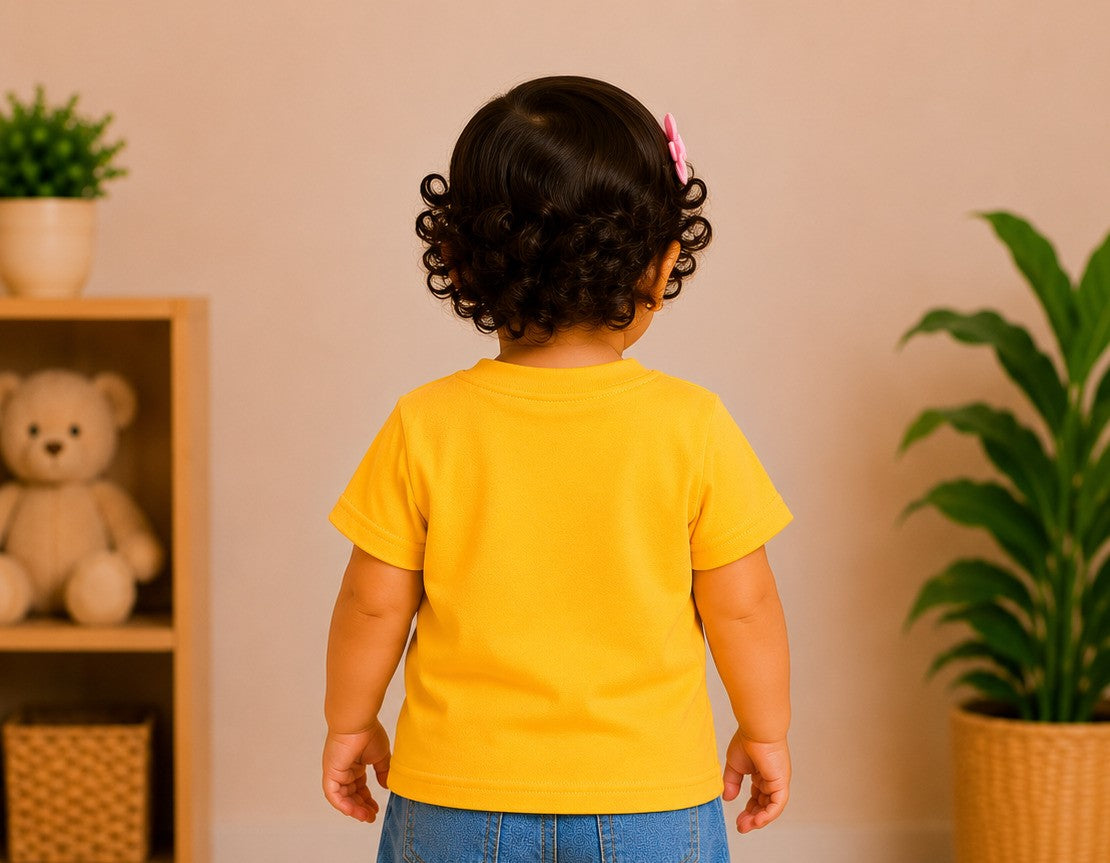 1st Birthday Owl Tee -Yellow