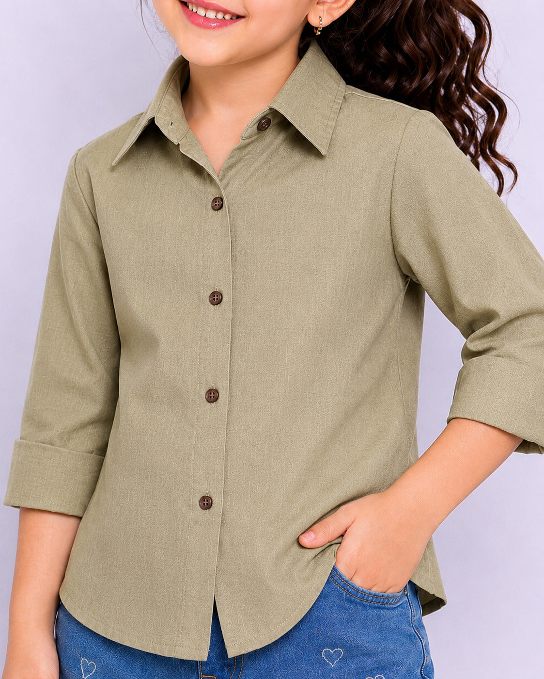 Khaki Solid Shirt