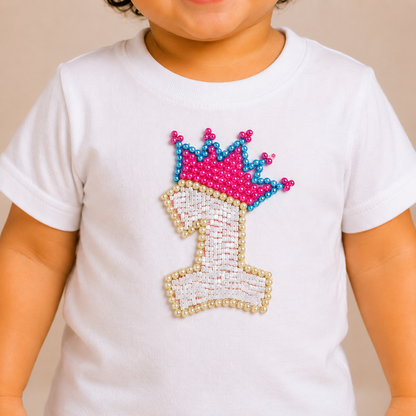 1st Birthday Tee - White