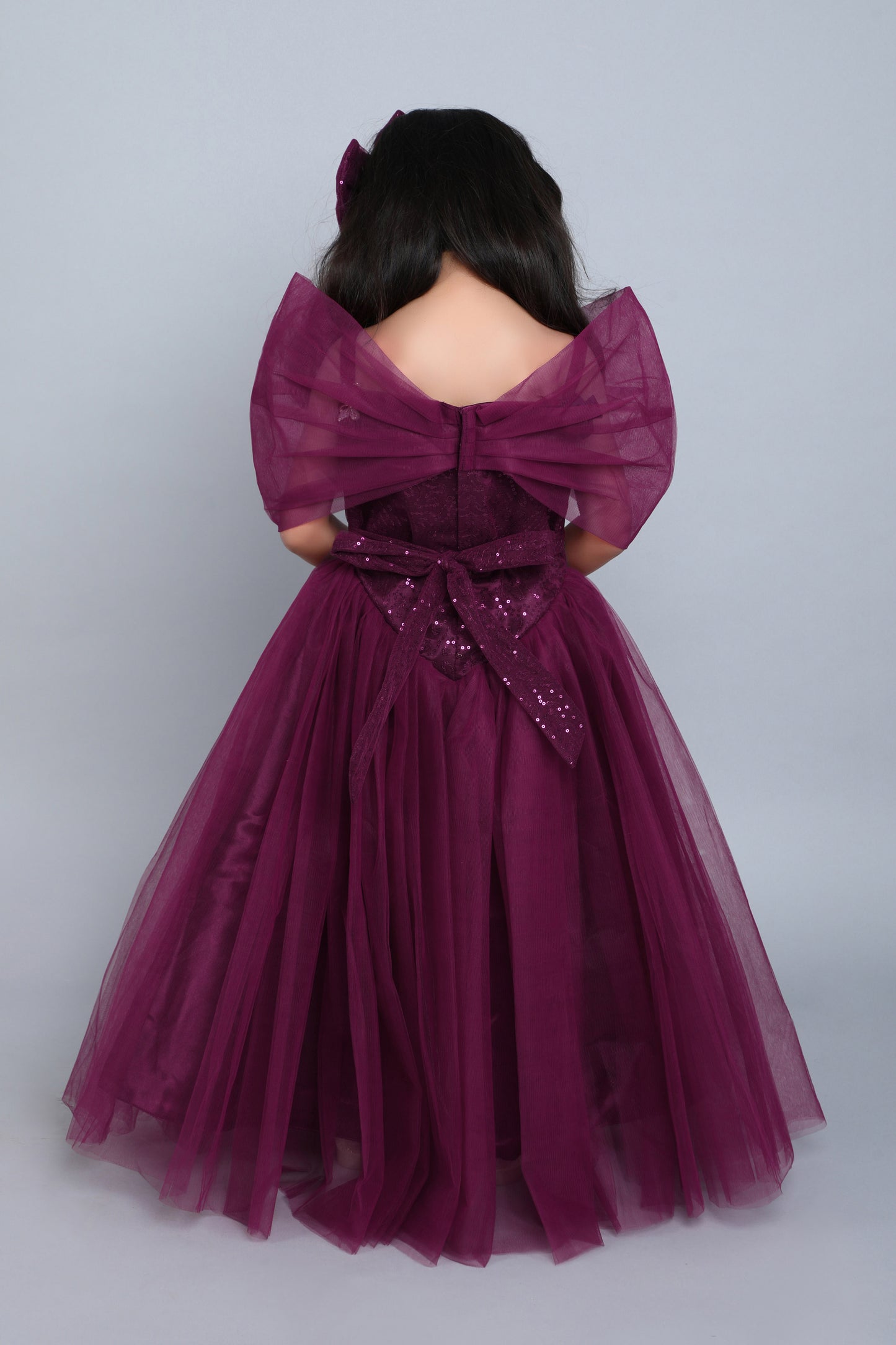 PinkChick Burgundy Princess Ball Gown