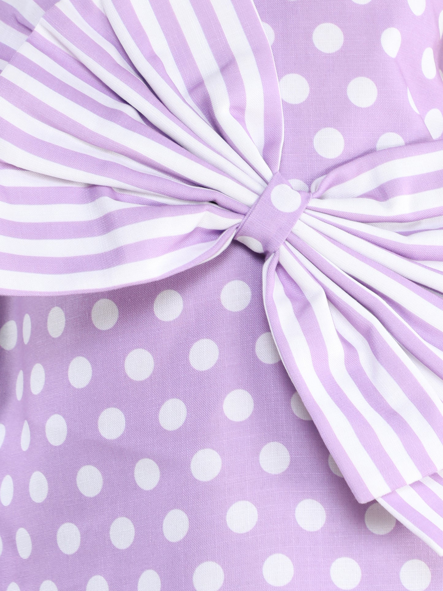 One Shoulder A-line Bow  Dress --Lavender