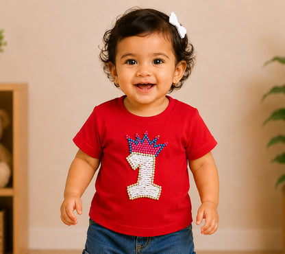 1st Birthday Tee - Red