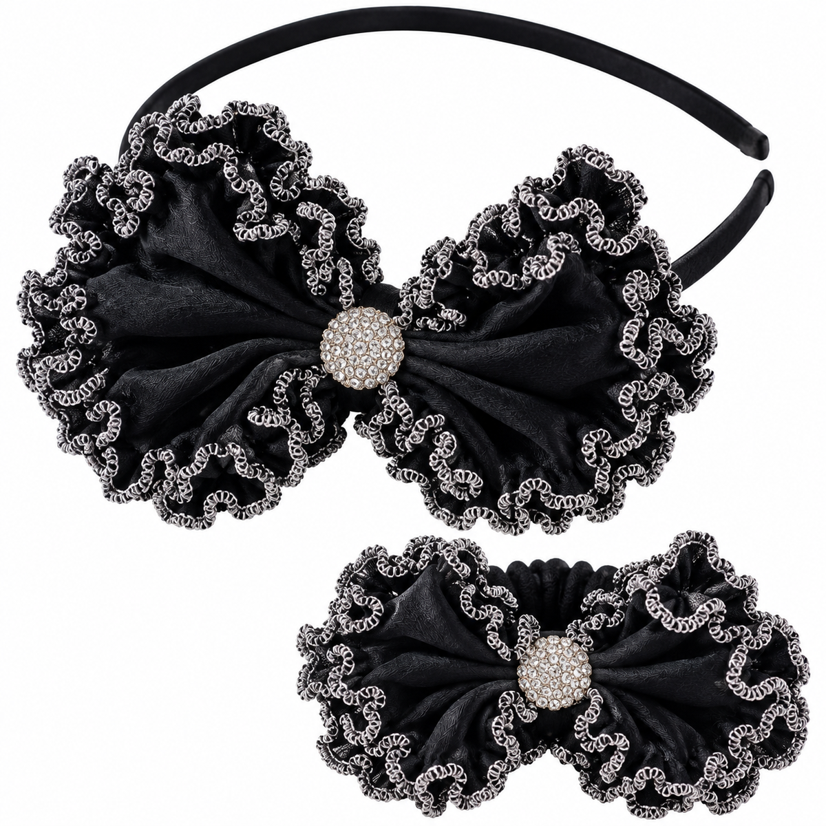 Bow Hairband & Matching Bracelet Set