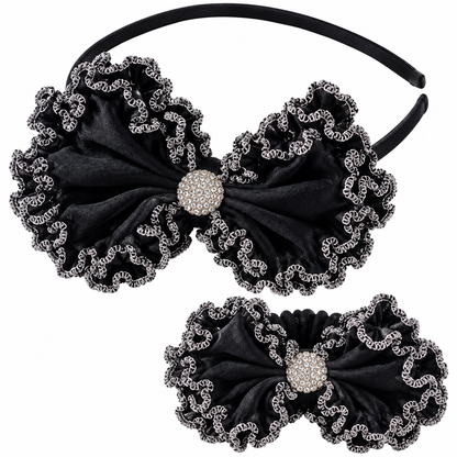 Bow Hairband & Matching Bracelet Set