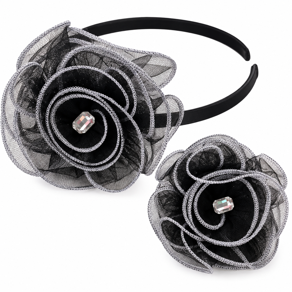 Net Flower and Bracelet Set