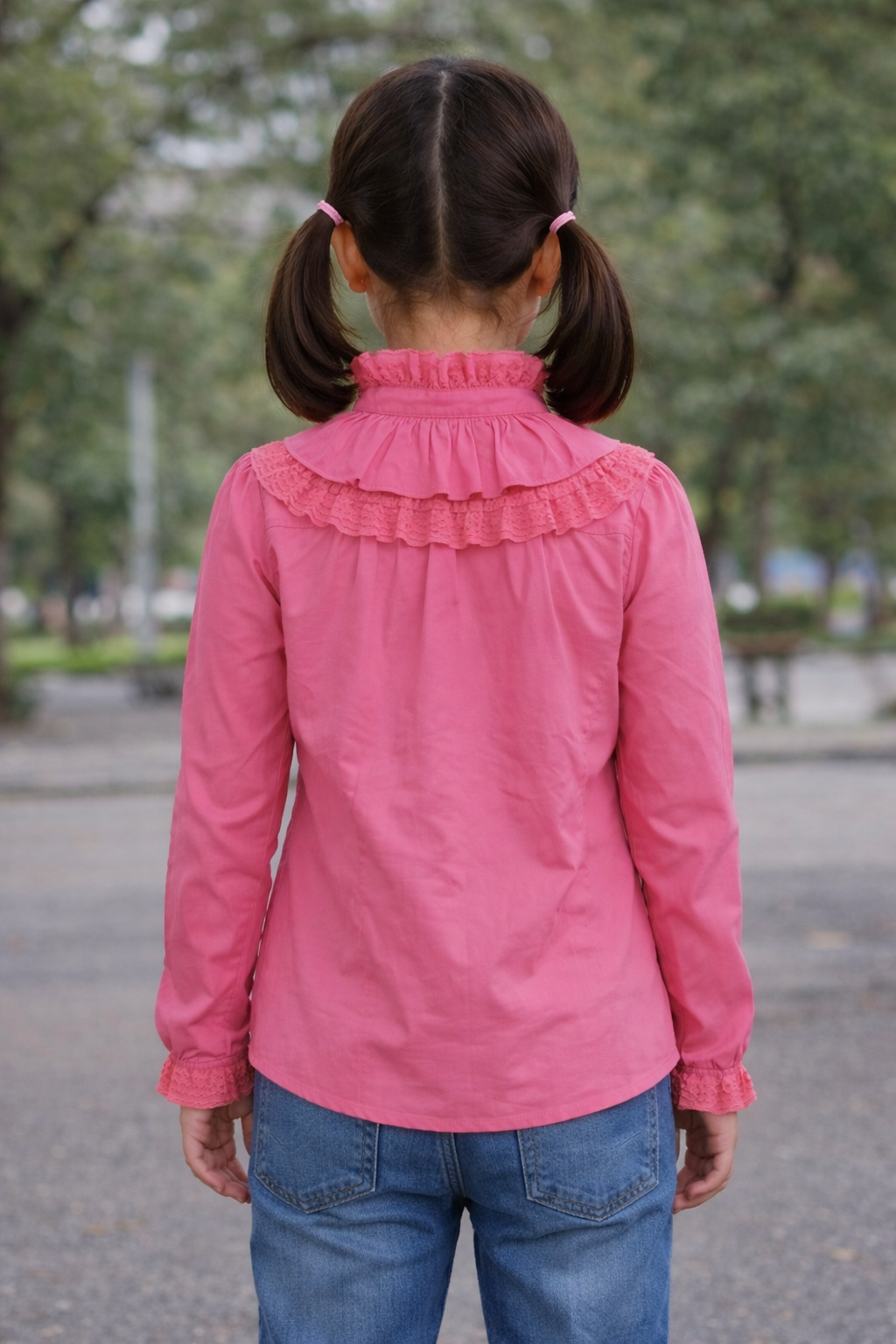 Pink frill Shirt
