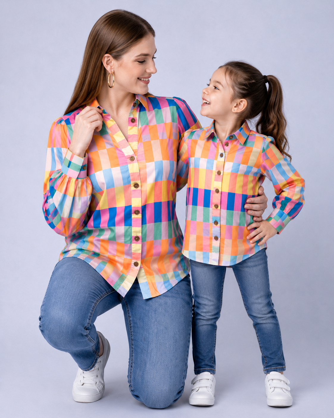 Multicolor Stripe Twinning Shirt