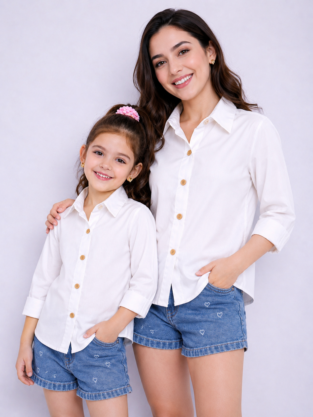 Twinning (Mom& Child) - White