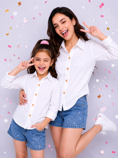 Twinning (Mom& Child) - White