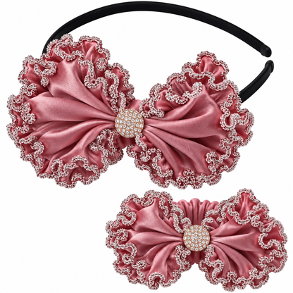 Bow Hairband & Matching Bracelet Set